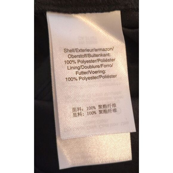 NWT DKNY Balloon Half Sleeve Faux Wrap Midi Dress Size 8 Black Cocktail Evening - Picture 8 of 10